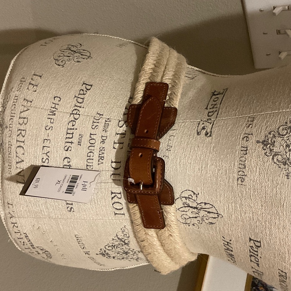 J. Jill Brown and Cream Belt